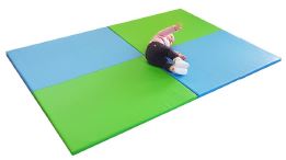 Tapis rembourré - en tissus enduit - 100 x 100 x 3 cm