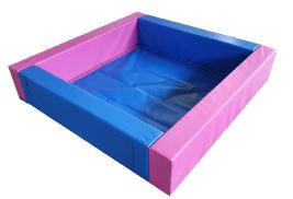 Piscine rembourée à balles - 120 x 120 x 30 cm