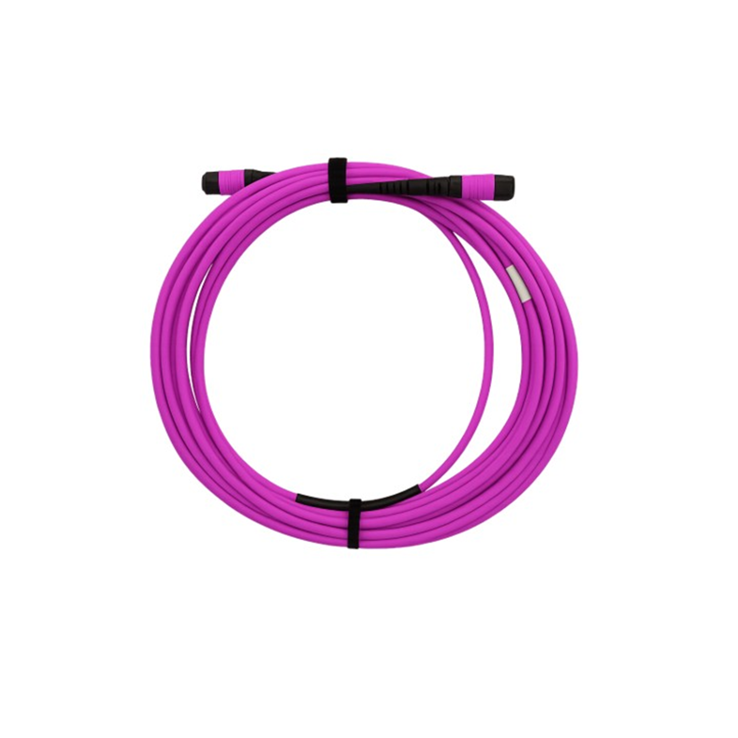 Câble Trunk MPO multimode OM4 50/125 12 brins - AFL - femelle/femelle - polarité A - M12-M12 Trunk - jaune - 7 m