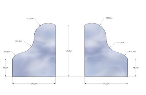 Miroir sur mesure (dimension à préciser lors de la commande lors de la commande) - prix au m2