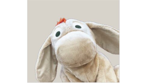 Peluche animal lestée : Rita Anesse - poids : 1,8 kg