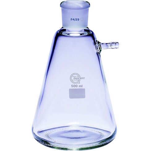 Fiole à vide rodée 1000 ml en verre borosilicaté rodé 29/32,