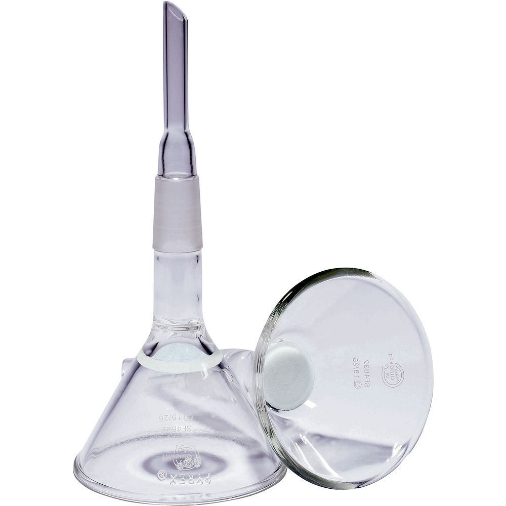Entonnoir filtrant Ø80 mm en verre borosilicaté, rodage