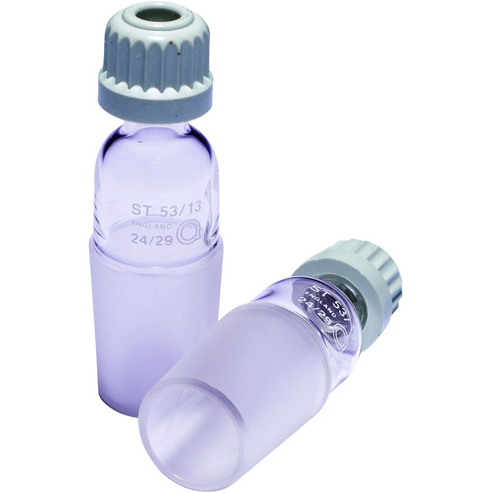 Adaptateur rodé 24/29 en verre borosilicaté et tête filetée