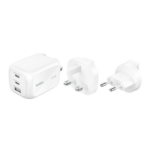 Chargeur GaN Belkin - 2 USB-C + 1 USAB A - 100w