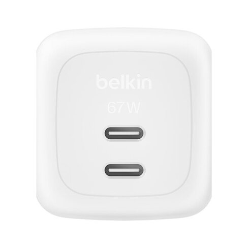Chargeur GaN Belkin - 2 USB-C - 65W Belkin - Blanc