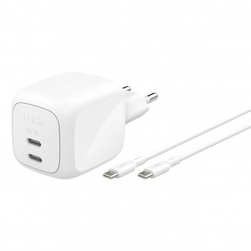 Chargeur GaN Belkin 2 USB-C - 65W - câble de 2m inclus