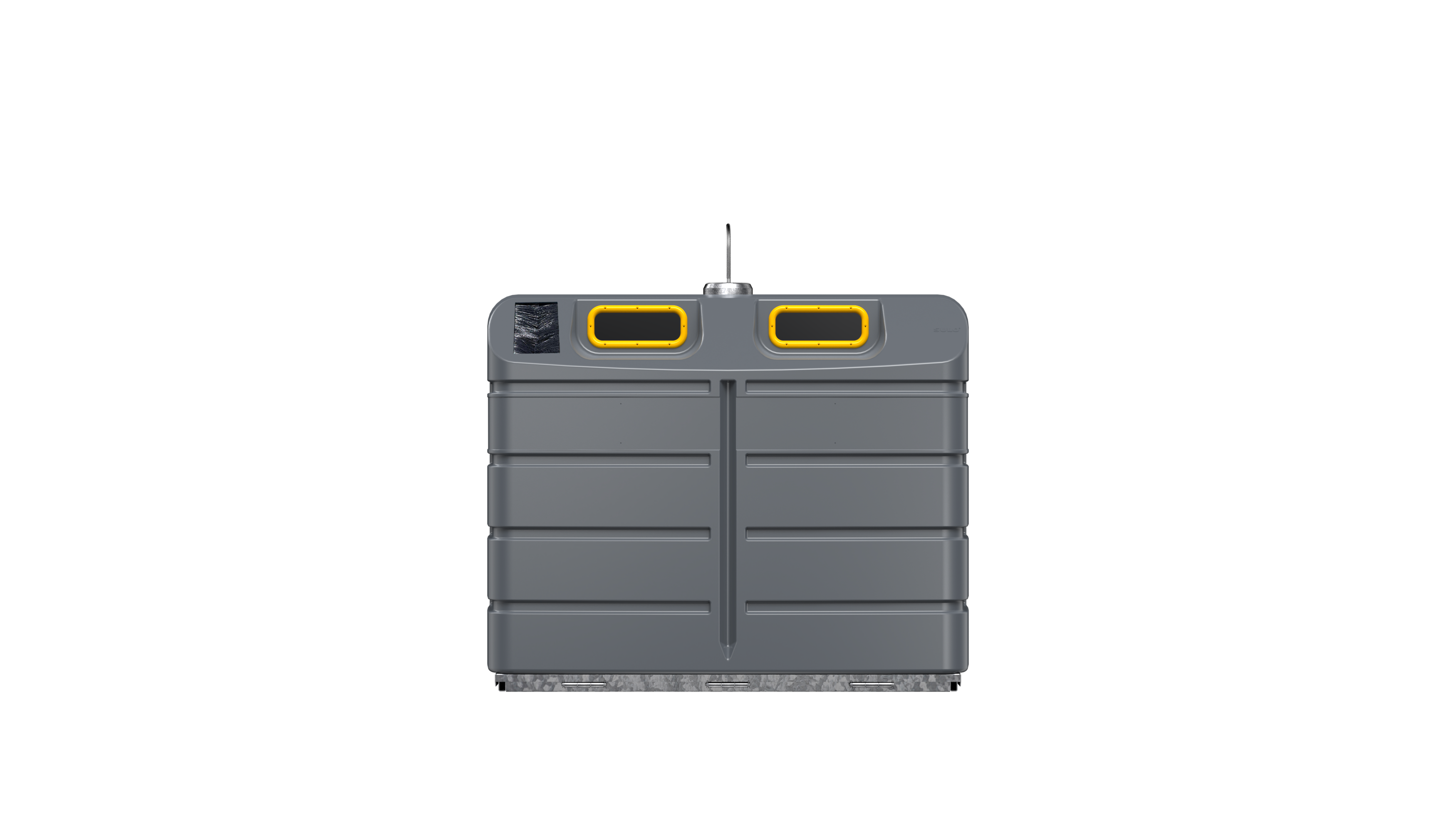 Colonne aérienne d'apport volontaire Citybulle pour EMR - 4 m³ - préhension simple crochet