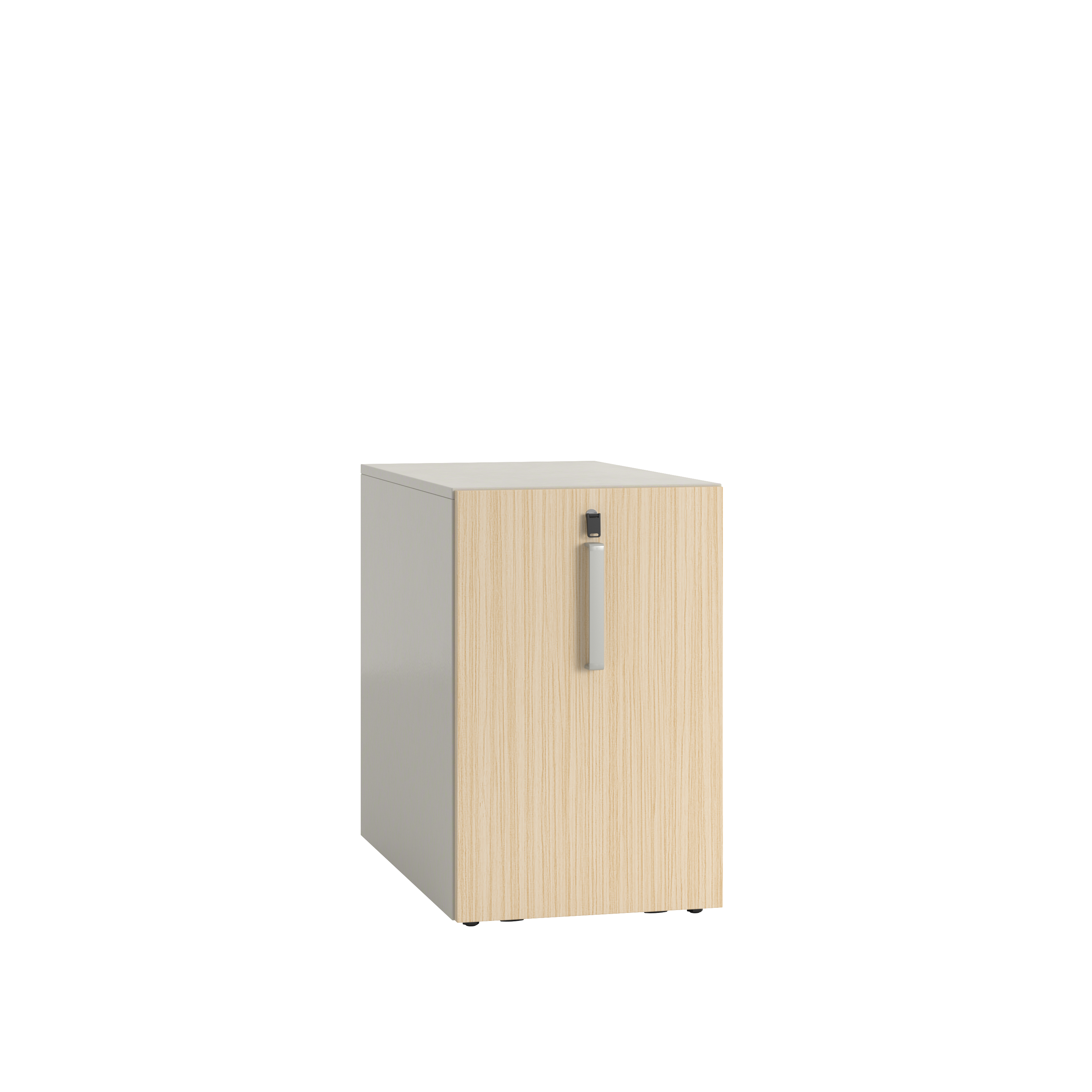 Caisson hauteur bureau mélaminé Possilio - h. 74 cm - 1 tiroir - pr. 80 cm