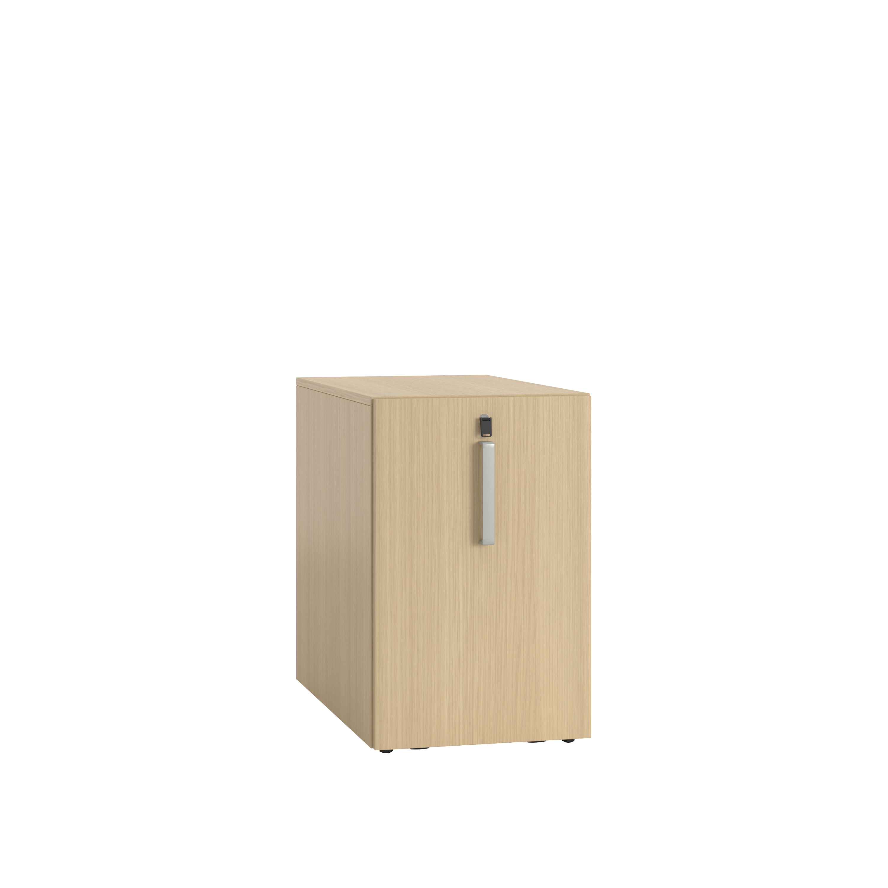 Caisson hauteur bureau mélaminé Possilio - h. 74 cm - 1 tiroir - pr. 80 cm