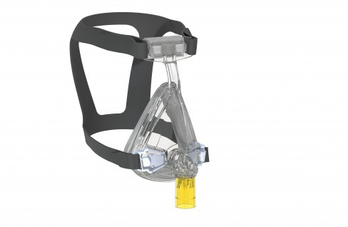 Masque Respireo Hospital F2 jetable sans fuite avec valve anti-asphyxie et connecteur femelle, taille L