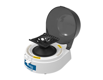 Minicentrifugeuse 8 microtubes 0,5 à 2ml et 4 barrettes-32 tubes PCR 0,2ml vitesse fixe 7000 rpm