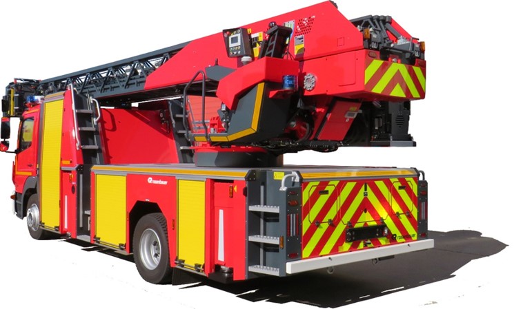 Echelle pivotante combinée classe +30 - EPC L39 Mercedes Atego 1627 4x2 - 16 t - diesel 272 ch