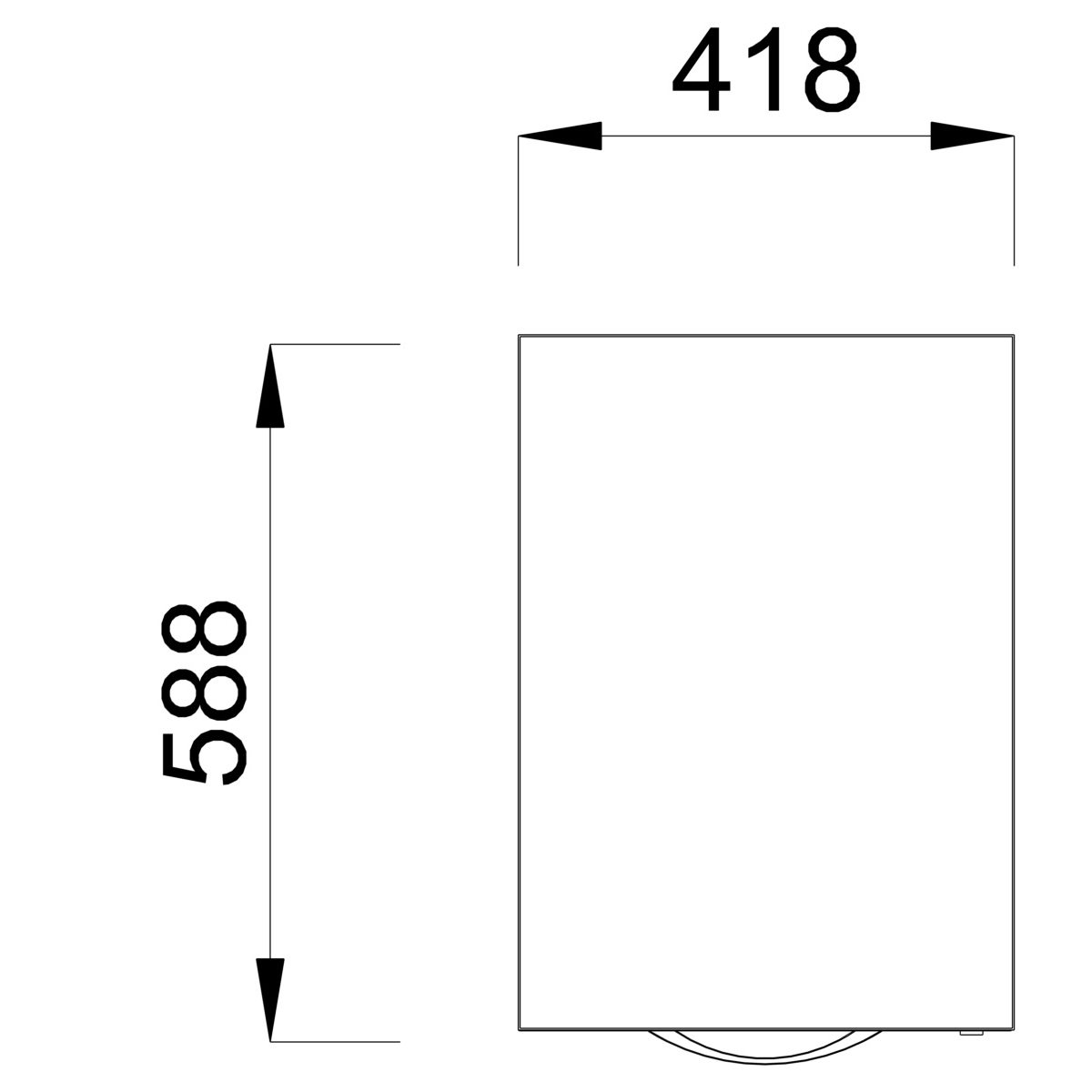 Caisson mobile mélaminé Possilio - 3 tiroirs plats