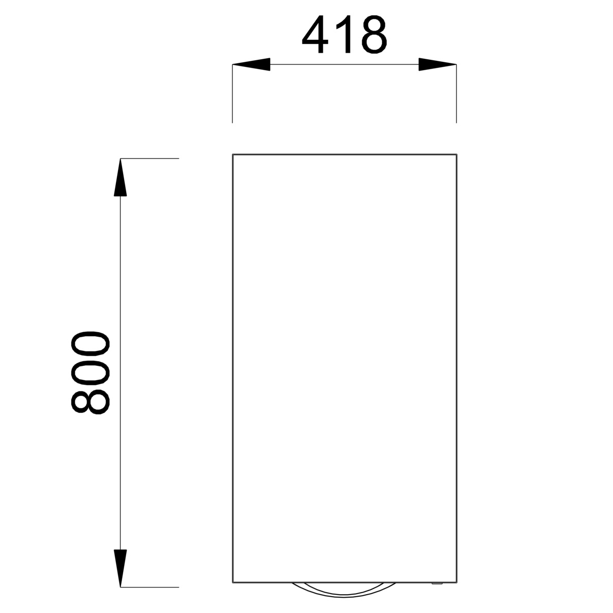Caisson hauteur bureau mélaminé Possilio - 4 tiroirs plats