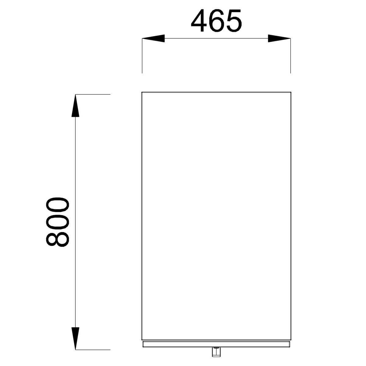 Caisson hauteur bureau mélaminé Possilio - h. 74 cm - 1 tiroir - pr. 80 cm