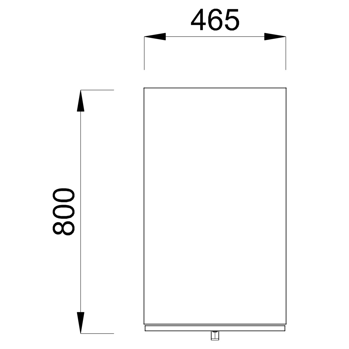 Caisson mélaminé Possilio - h. 116,5 cm - 1 tiroir - pr. 80 cm