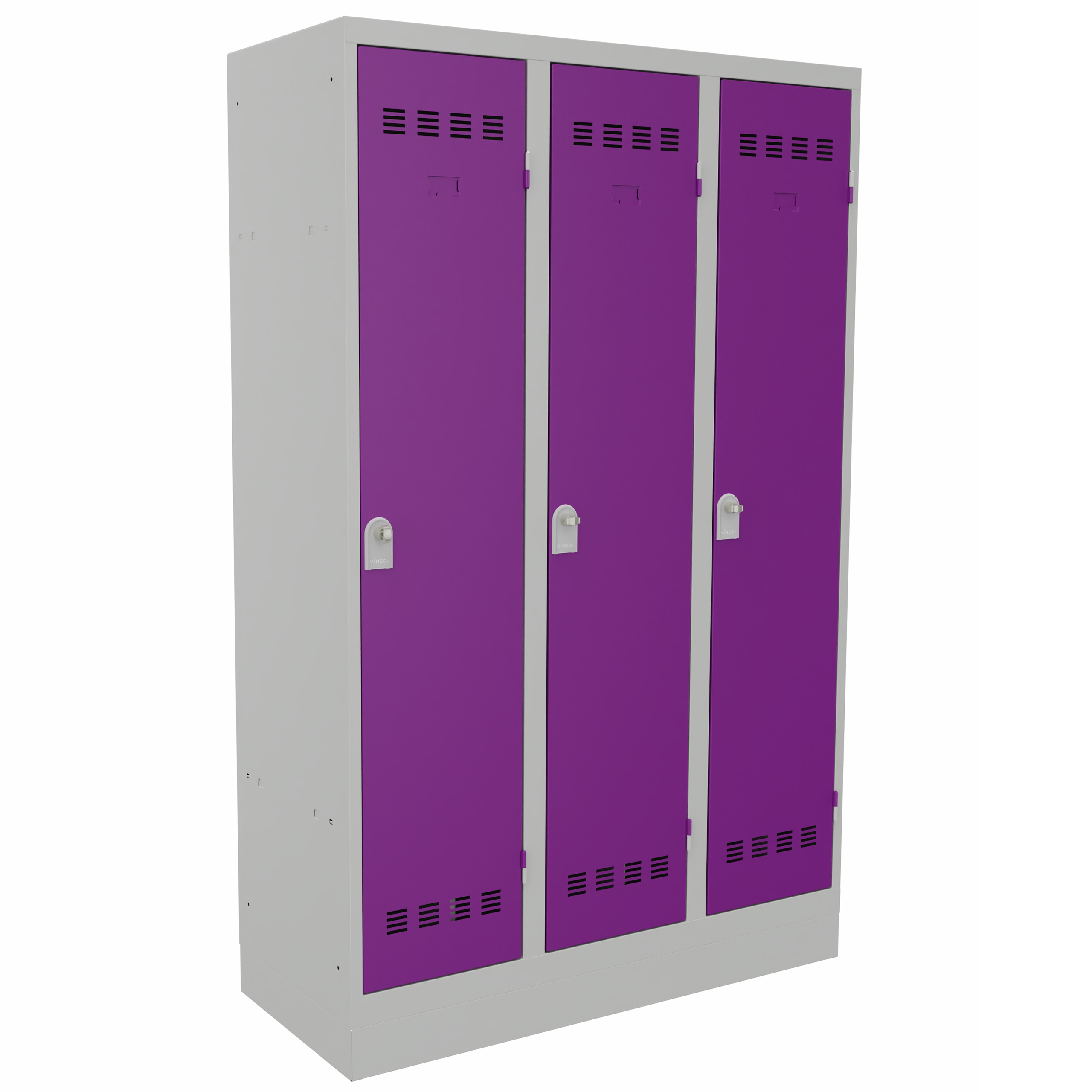 Faux socle vestiaire industrie salissante 3 colonnes ou industrie propre 4 colonnes - 120 cm