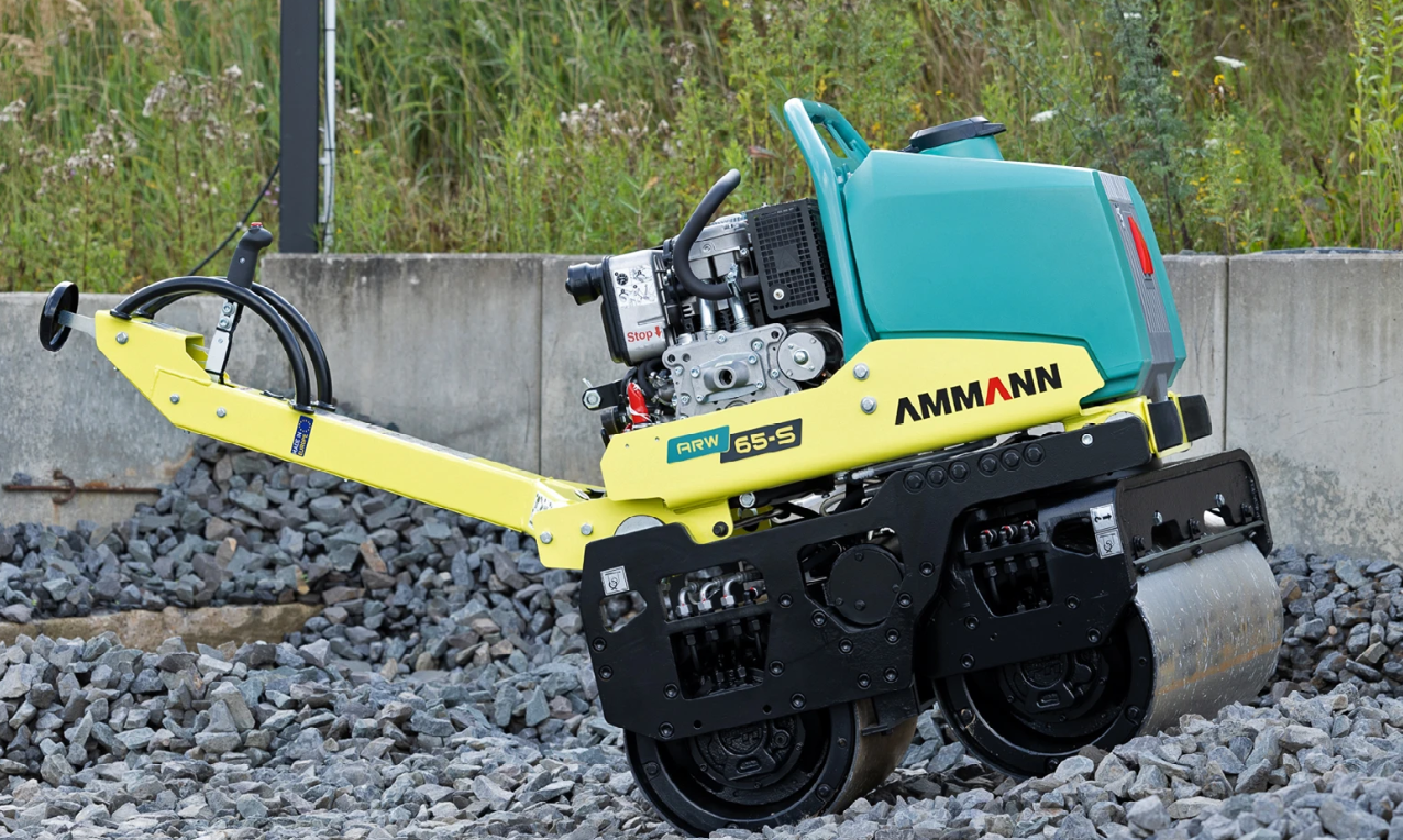 Compacteur duplex AVEC BILLE AVANT DIRECTRICE AMMANN A RW65 S diesel moteur HATZ a demarrage electrique.