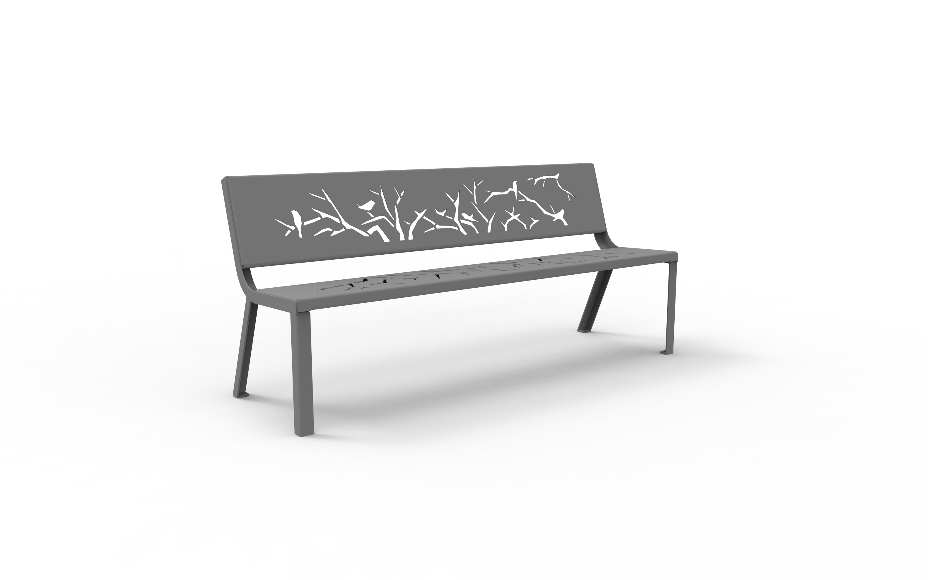 Banc Nature - 3 places - assise et dossier séparés - l. 181 cm - livré non déchargé