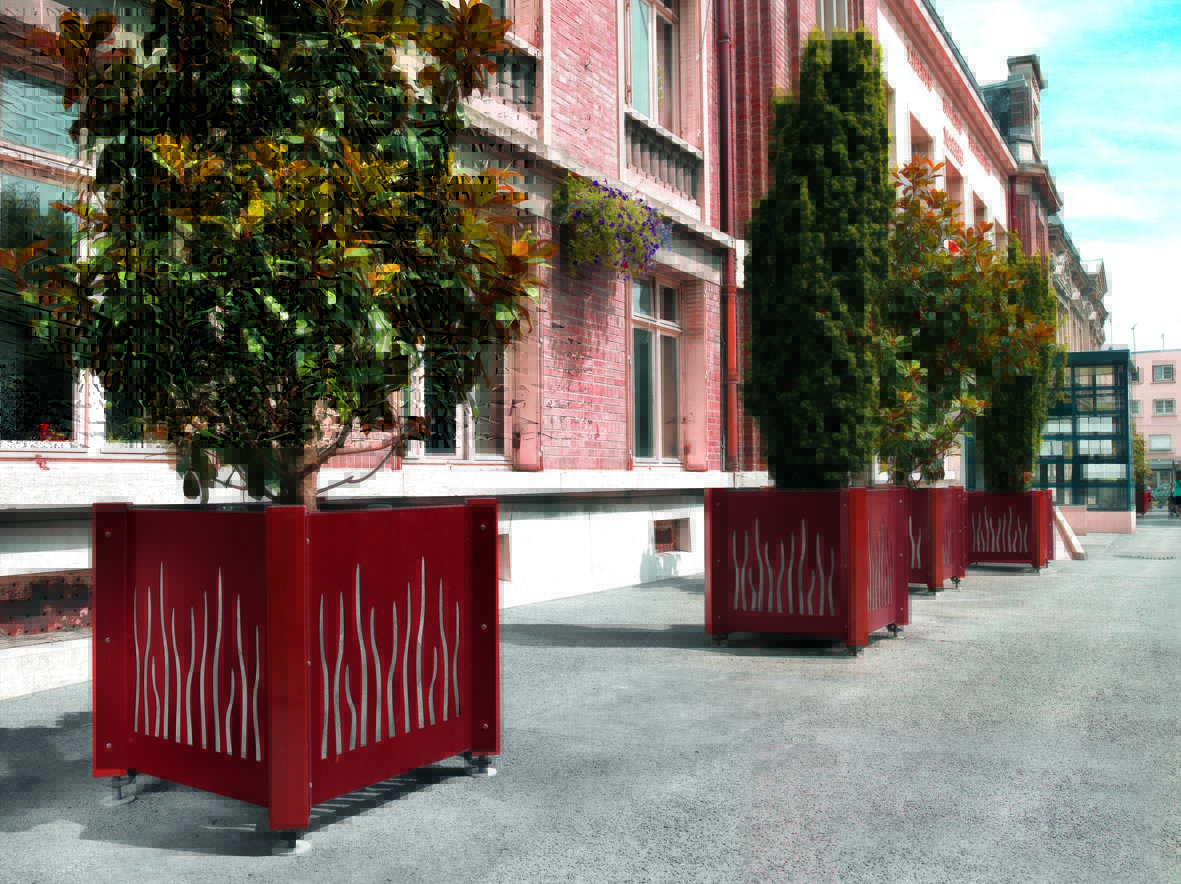 Jardinière Racines avec bac intérieur - 400 L livré non déchargé