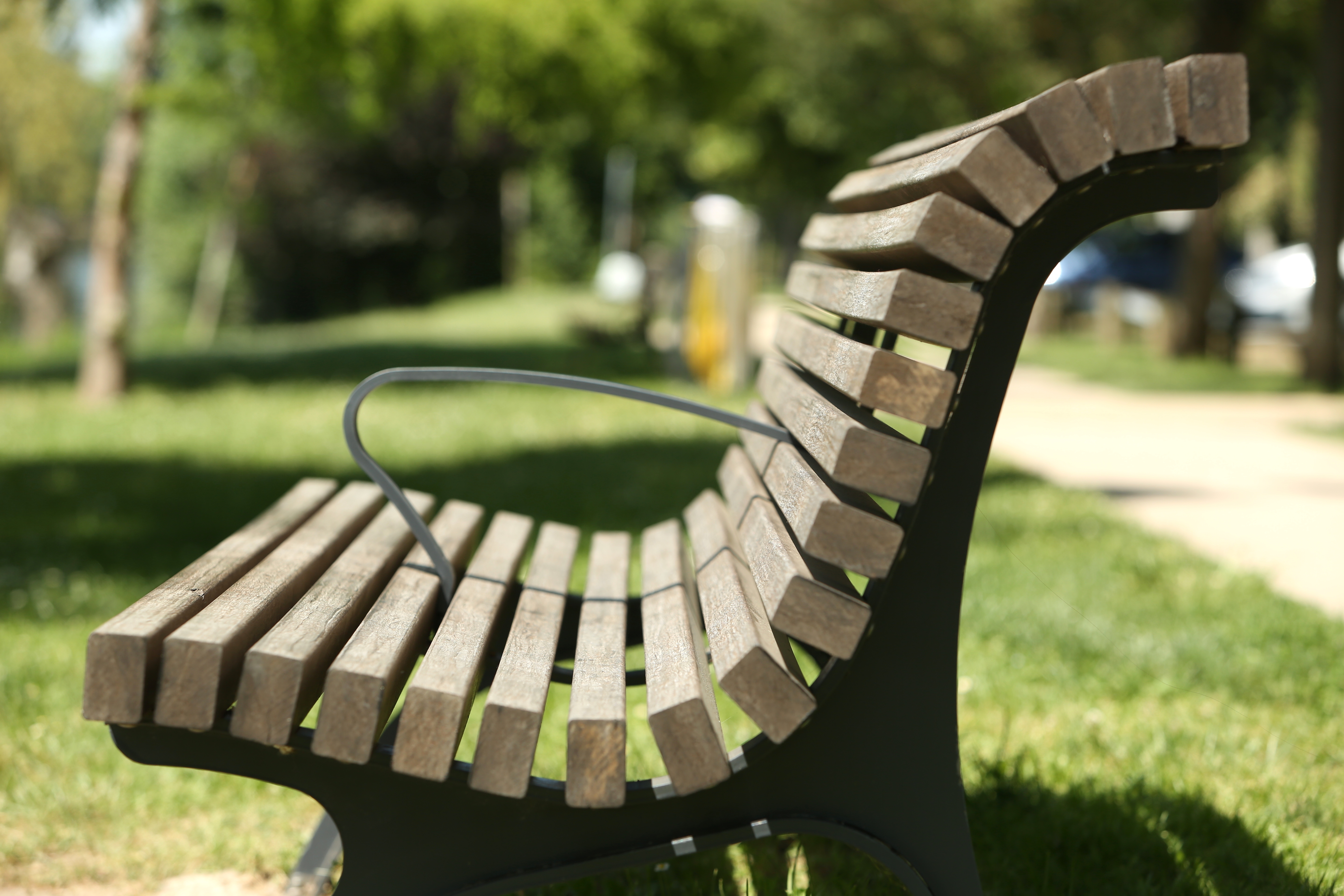 Banc Pacha 19 lattes - avec accoudoir acier et bambou XTREME galvanisé - l. 200 cm - livré non déchargé