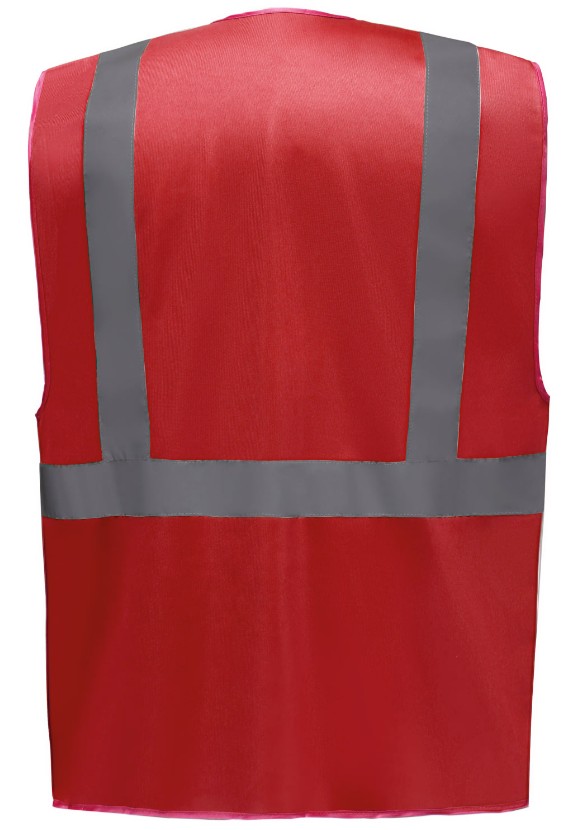 Gilet multifonction - Toptex - rouge - taille M