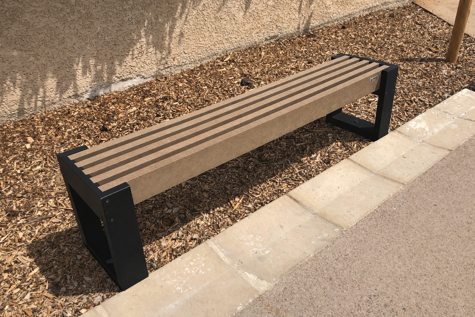 Banquette Arena - piètement noir - l. 192 cm - coloris standard - livré non déchargé