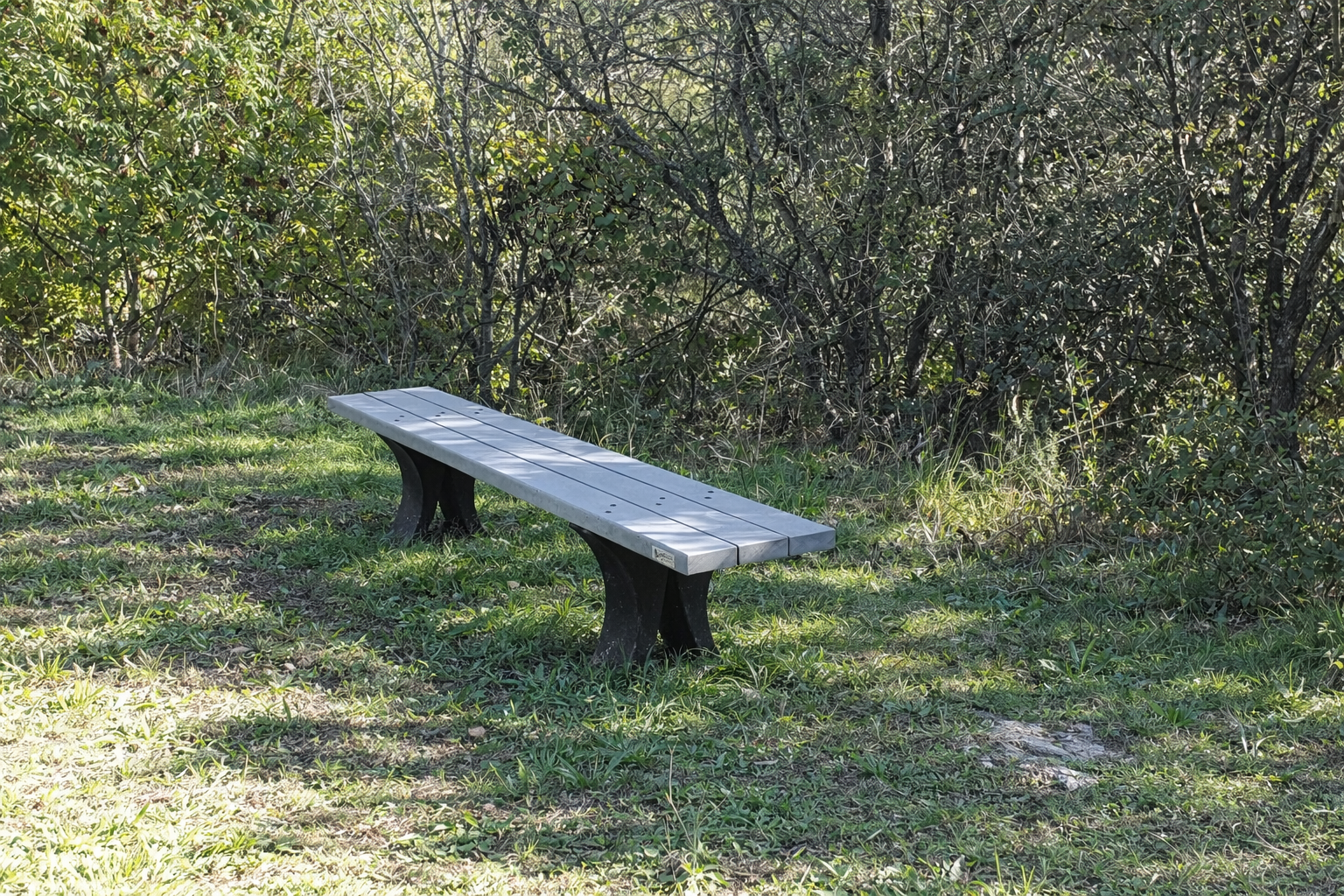 Banquette Forestier - piètement noir - l. 180 cm - coloris standard - livré non déchargé