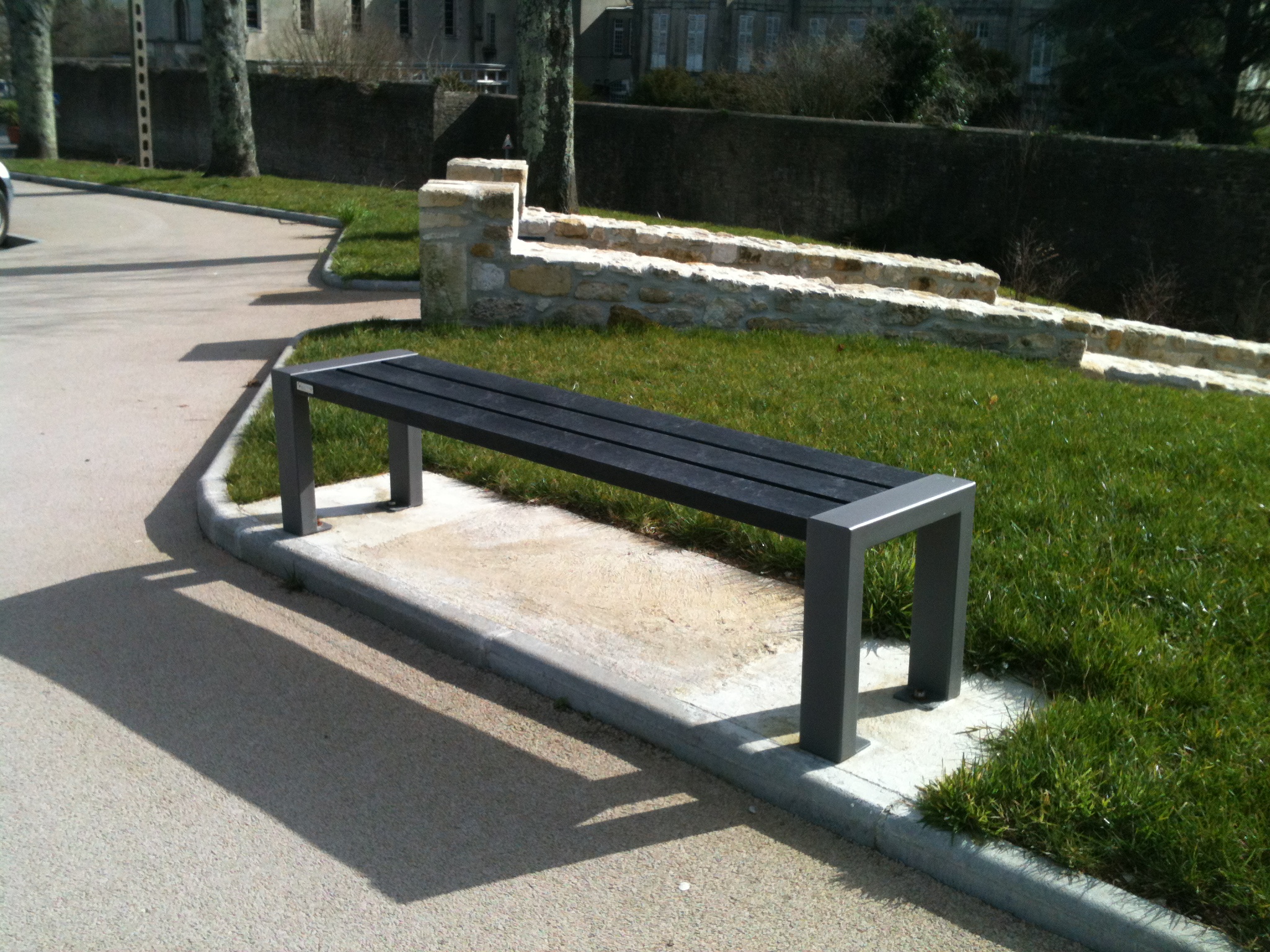 Banquette Harmonie - l. 198 cm - coloris standard - livré non déchargé