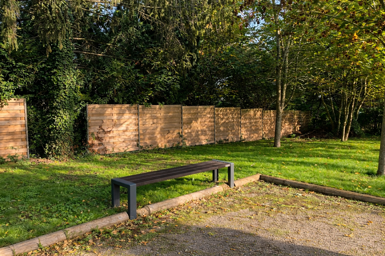 Banquette Harmonie - l. 198 cm - coloris standard - livré non déchargé