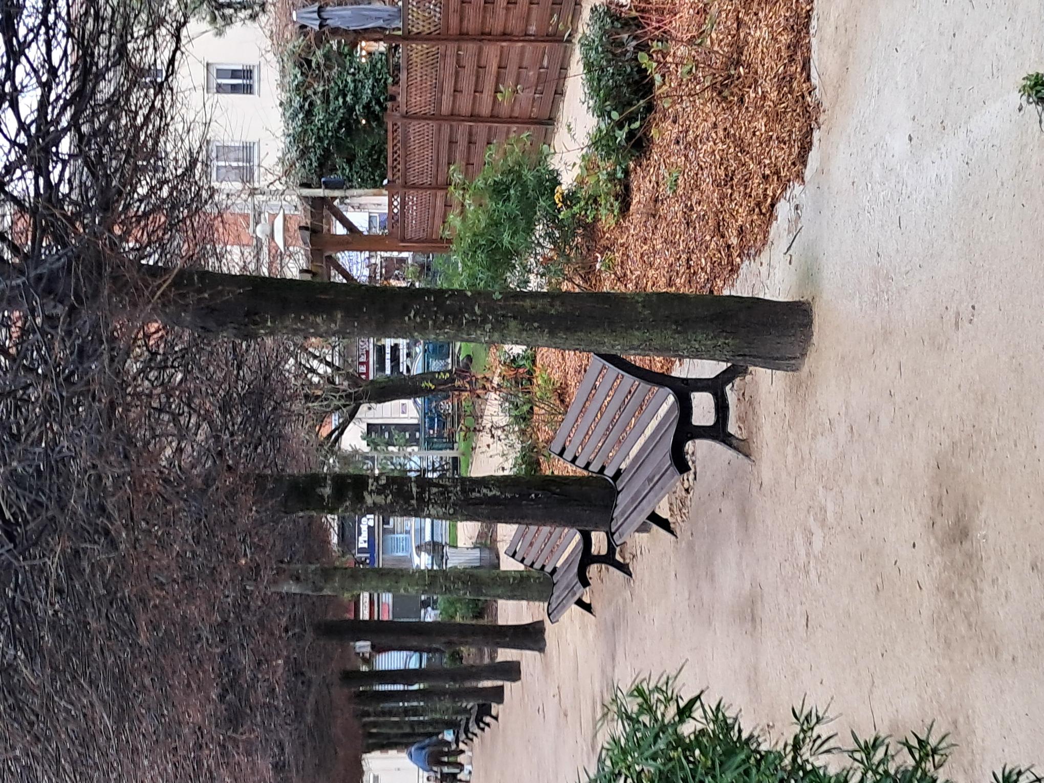 Banc Fusion - l. 197 cm - piètement noir - coloris standard - livré non déchargé