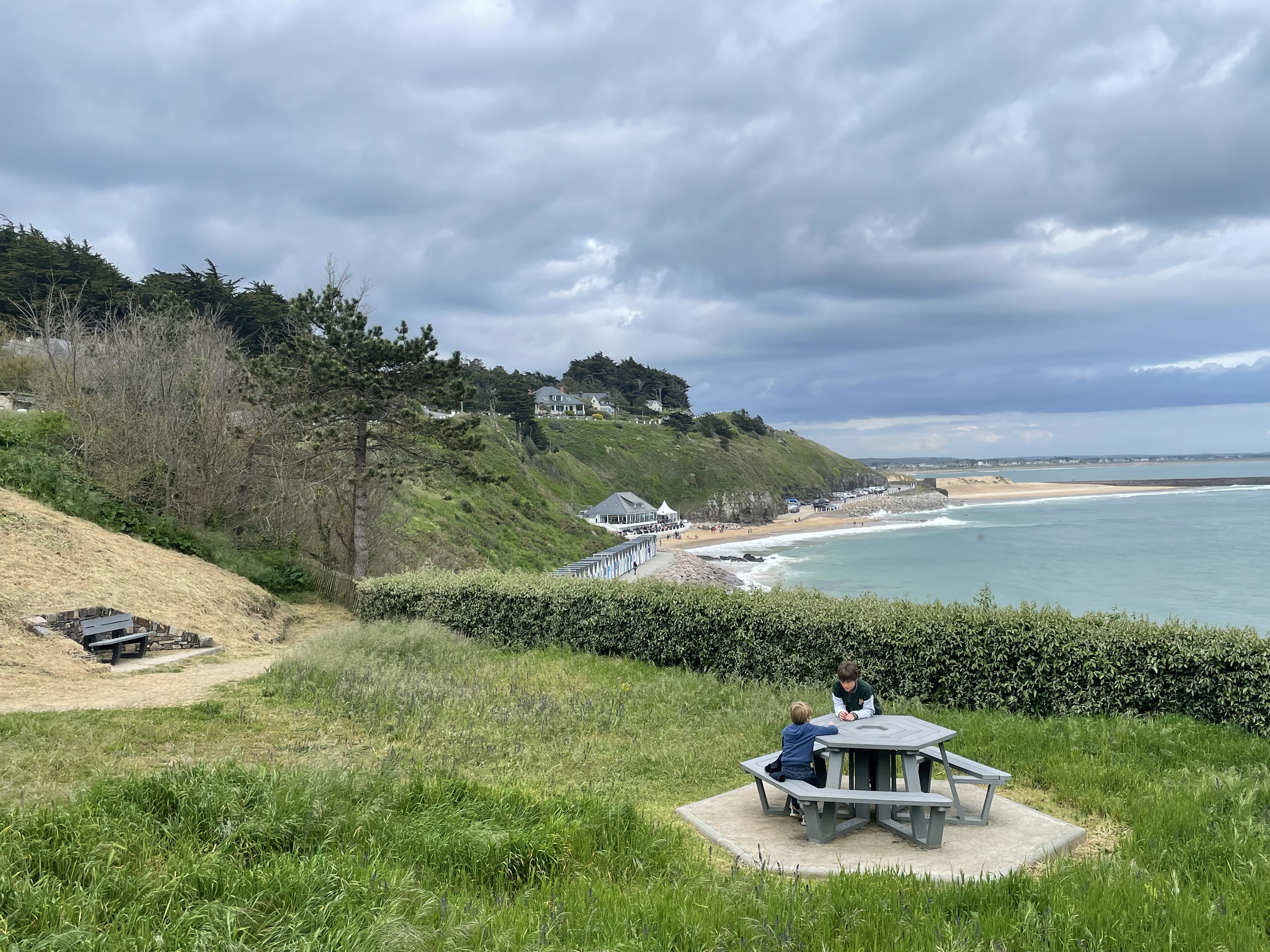 Table de pique-nique Helios - l. 232,4 cm - coloris standard - livré non déchargé