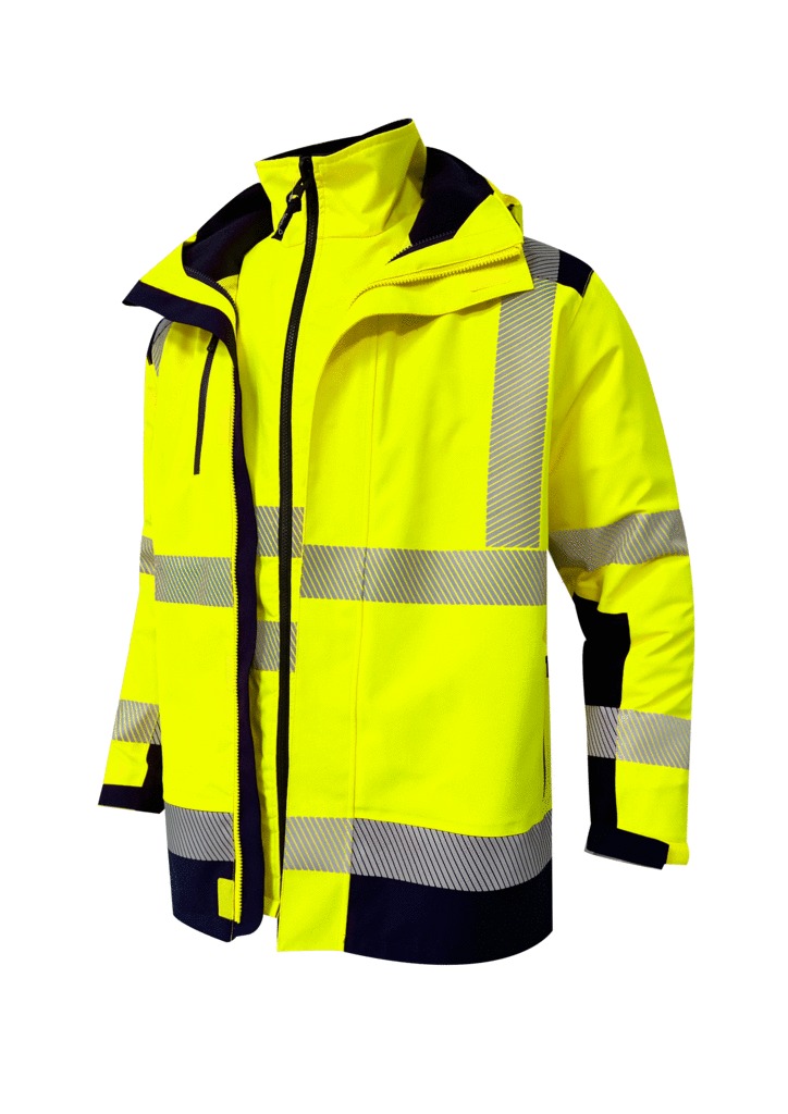 Ensemble haute visibilité LIMA FUJI - France sécurité - orange fluo/marine - taille XL