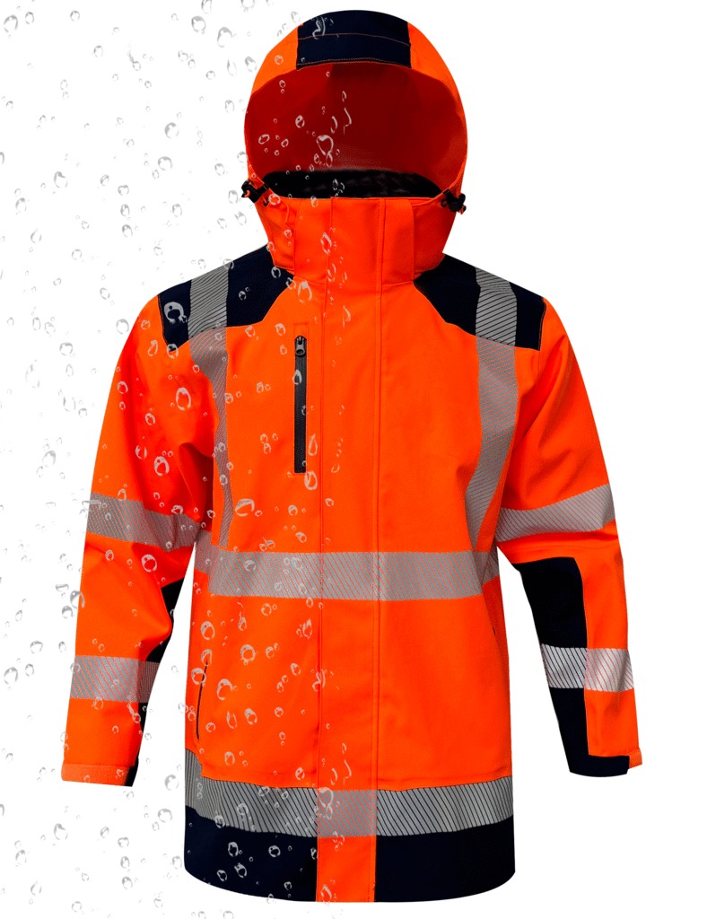 Ensemble haute visibilité LIMA FUJI - France sécurité - orange fluo/marine - taille XL