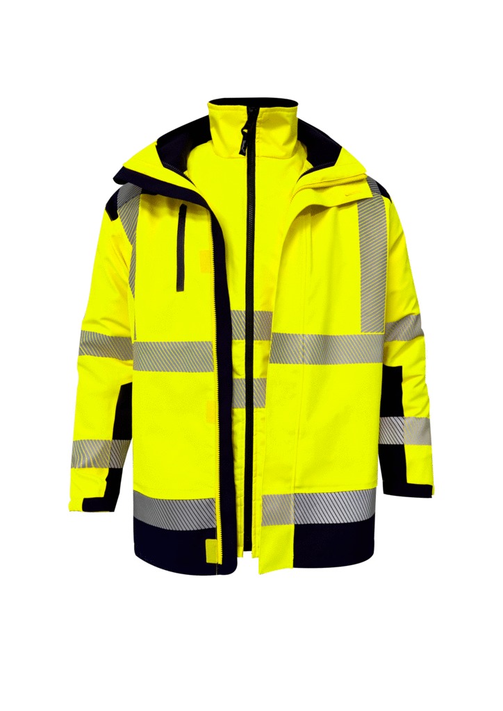 Ensemble haute visibilité LIMA FUJI - France sécurité - orange fluo/marine - taille XL