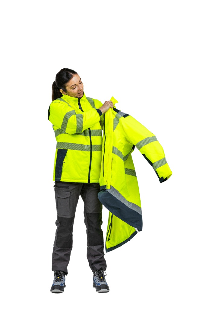 Ensemble haute visibilité LIMA FUJI - France sécurité - orange fluo/marine - taille XL