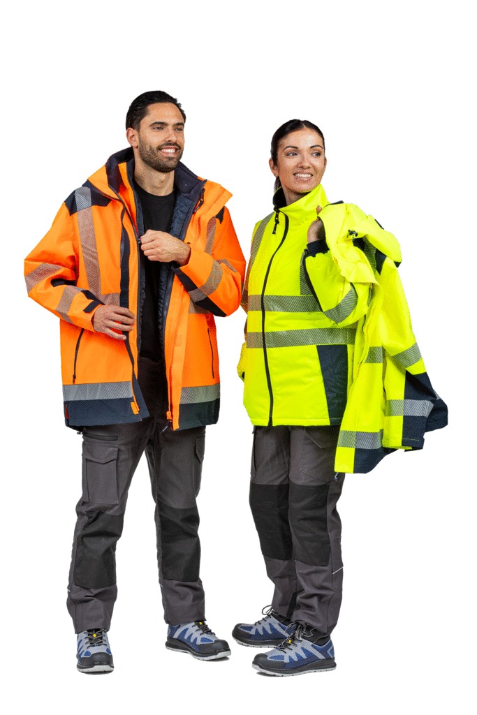 Ensemble haute visibilité LIMA FUJI - France sécurité - orange fluo/marine - taille XL