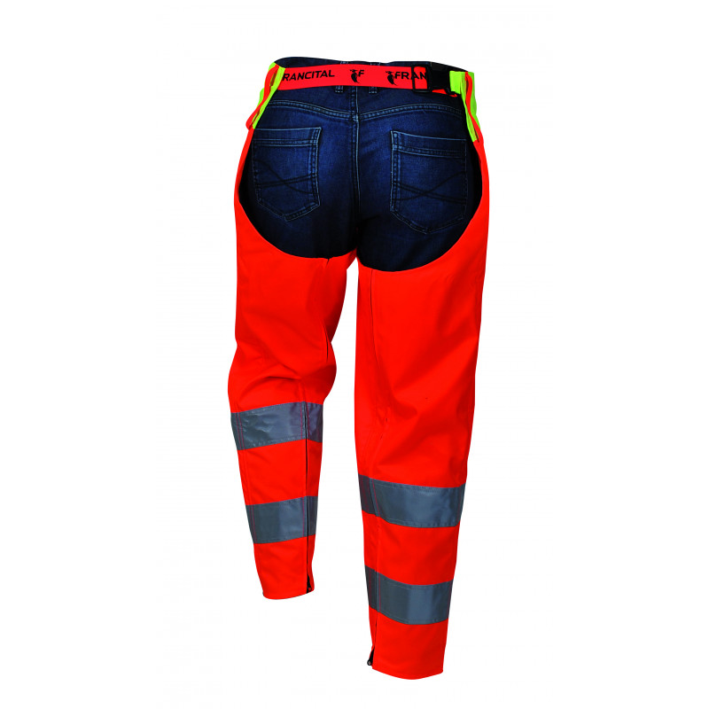 Jambière de protection forestière HV CL3 - Francital - orange fluo