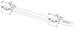 Support horizontal - pour double écran - sur bras série-M - pour moniteur Xprezzon