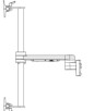 Support vertical - pour double écran - sur bras série-M - pour centrale Xhibit
