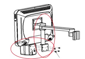 Kit de montage DOWNPOST, 91448 - avec : support, fixation, tige descendante, vis, outil, clé hexagonale, 5/32''