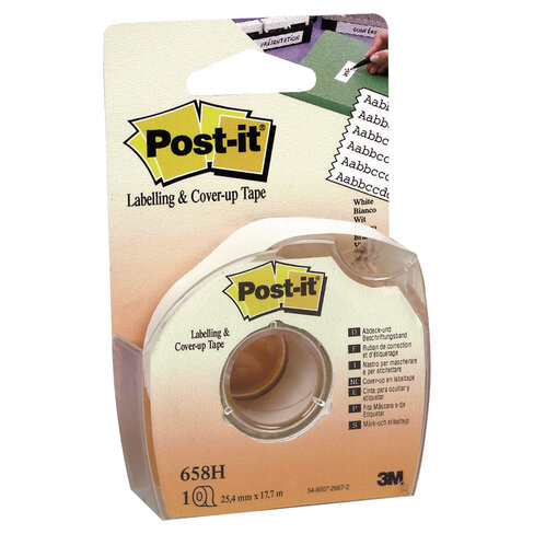 Bande de masquage Post-it 3M - 17,7 mm x 25 m