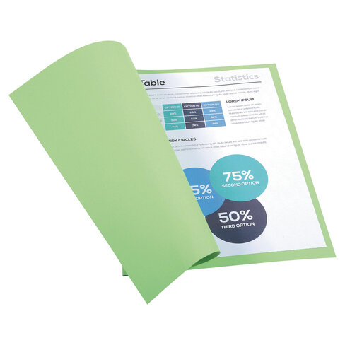 Chemise A4 Forever - carte 220 g - vert - lot de 100