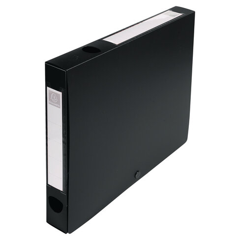 Boîte de classement Exacompta - dos 4 cm - polypropylène - noir