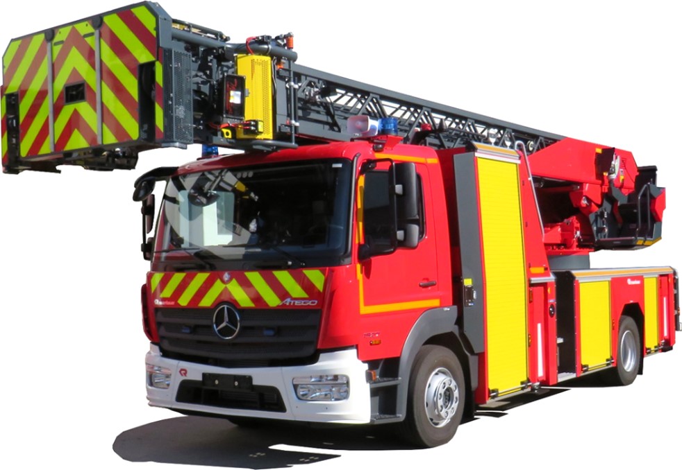 Echelle pivotante combinée classe +30 - EPC L39 Mercedes Atego 1627 4x2 - 16 t - diesel 272 ch