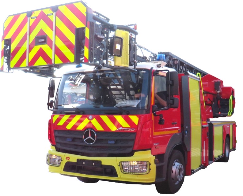 Echelle pivotante combinée classe 30 articulée - EPC L33A-XS Mercedes Atego 1627 F 4x2 - 16 t - diesel 272 ch