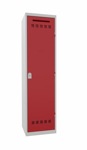 Vestiaire pour centre de secours 1 colonne galvanisé l. 50 cm - serrure à clé ou moraillon