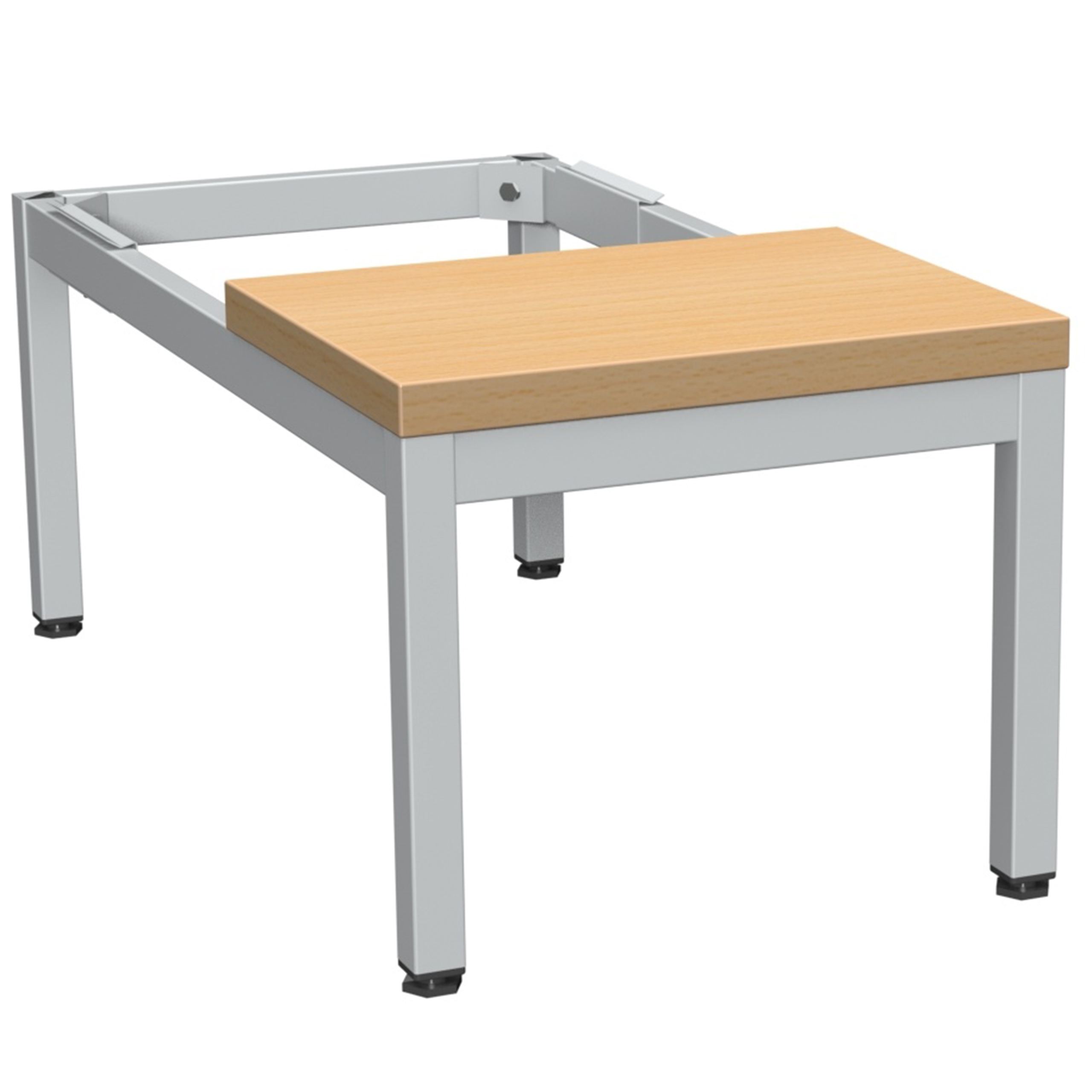 Socle banc l. 40 cm - lames bois