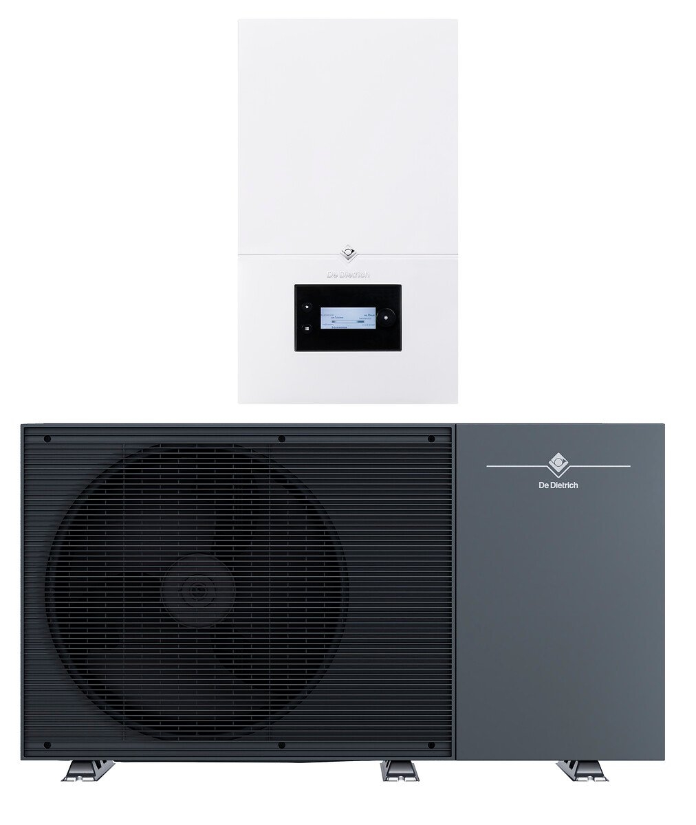 Pompe à chaleur air-eau monobloc De Dietrich Alezio M R290 6 MR/E - appoint électrique - monophasé -